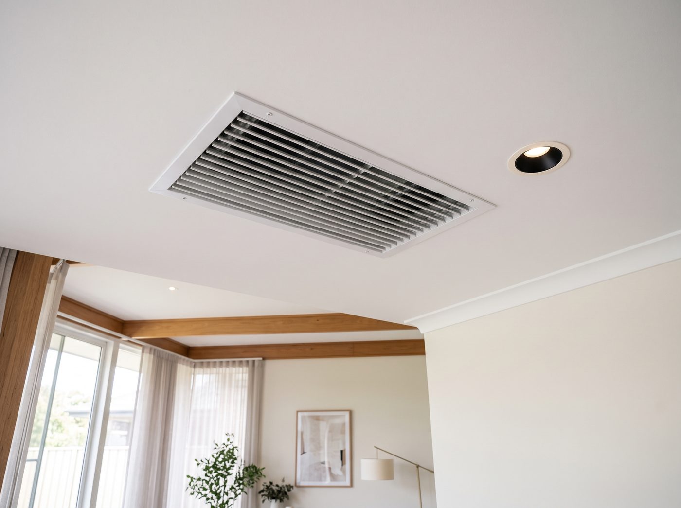 Ducted air conditioning ceiling outlet